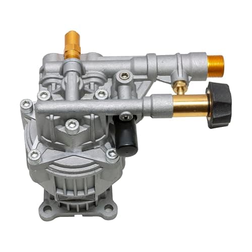 OEM Technologies 90028 Horizontal Axial Cam Replacement Pressure Washer Pump Kit, 3300 PSI, 2.4 GPM, 3/4" Shaft, Includes Hardware and Siphon Tube, for Residential and Industrial Gas Powered Machines, Silver
