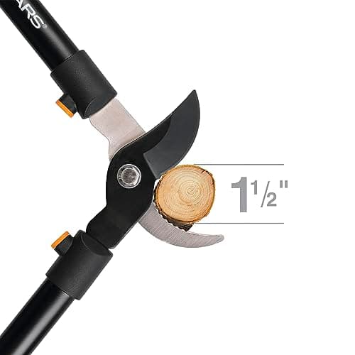 Fiskars 28" Loppers for Tree Trimming, Heavy Duty, Rust-Resistant Sharp Bypass Steel Blade Loppers, Branch Cutter up to 1.5" Diameter Cut Capacity, Shock-Absorbing Handle, Garden Tools