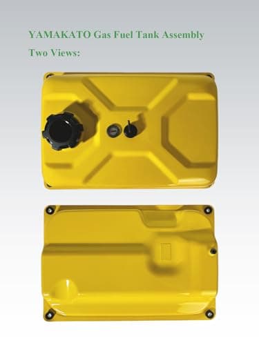 YAMAKATO Generator Gas Fuel Tank for Champion 5500 6250 6500 6875 7000 7200 7500 7800 7850 8000 9000 9375 Watt Firman Honda Clone 5KW（7 gallons）