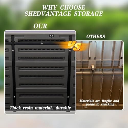 100 Gallon Elegant Pro Edition Lockable Resin Deck Box, Waterproof & UV-Resistant Outdoor Storage Box for Outdoor Cushion Storage, Tools Storage and Outdoor Delivery, Coffee