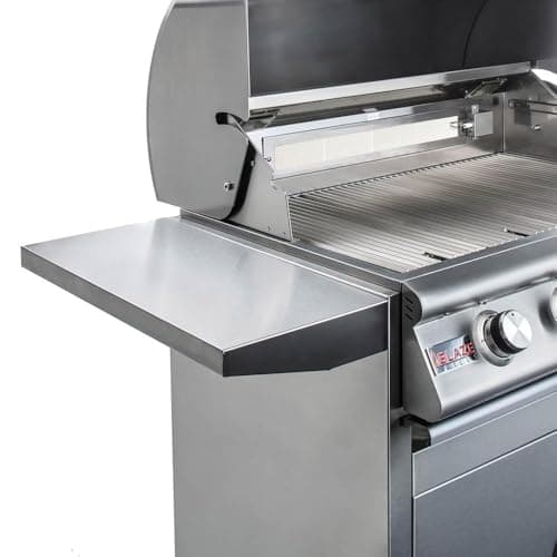 Blaze Outdoor Grill | Freestanding 32-inch Stainless Steel Propane Gas BBQ Grill | 4 Burner | Premium Outdoor Kitchen Grilling | Rear Infrared Burner & Grill Lights