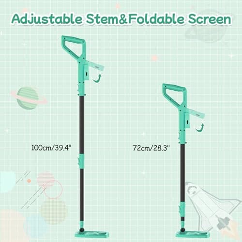 OMMO Metal Detector, Rechargeable Built-in Battery Kids Metal Detector with Funny LCD Display, Adjustable Metal Detectors for Kids with IP67 Waterproof 6.5” Search Coil for Exploring Outdoor