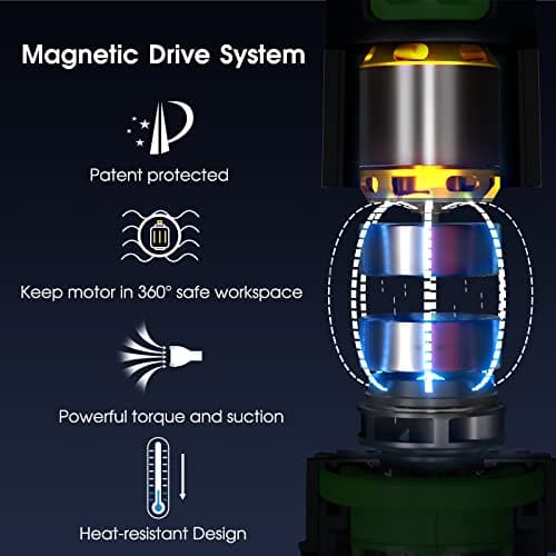 4 in 1 Rechargeable Spa Hot Tub Vacuum Cleaner for Hot Tub, Small Above Ground & Inground Pool - Magnetic Drive System, 90 Mins, Fine Mesh Filter Bags, Oil Absorbers, Pool Poles