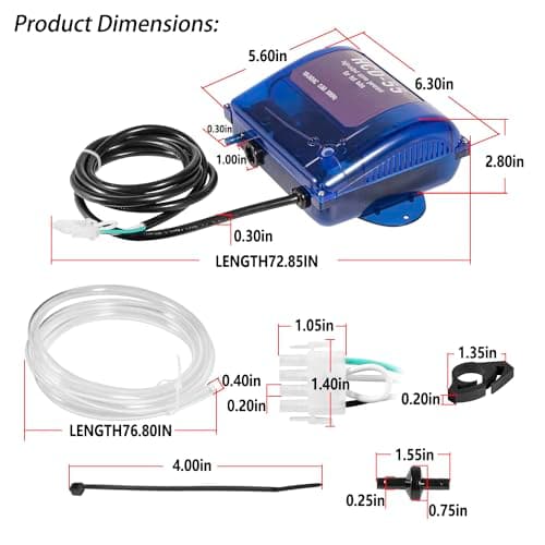 HCD-55 Spa Ozonator Kit,General Purpose High Output Ozone Generator (120V / 240V),Suitable for Hot Tubs & Swim Spas