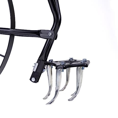 EarthWay 6500 High Wheel Tubular High Wheel Cultivator with Comfort Handle with 3- Position Adjustable, Quick Change Implements, and 24 Inch Steel Wheel