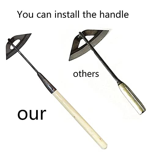 All-Steel Hardened Hollow Hoe,Garden Hoes for Weeding,Hollow Hoe for Gardening,Hoe Garden Tool,Garden Hoe for Backyard Weeding, Loosening, Farm Planting 2
