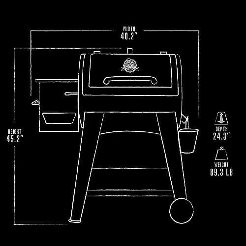 Pit Boss PB440FB1 Pellet Grill, 482 Square Inches, Black