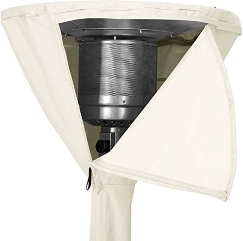 Amazon Basics Outdoor Round Stand Up Patio Heater Cover, Tan, 36" x 18.5" x 95"