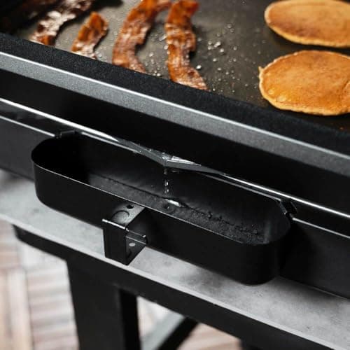 Blackstone 22-Inch Electric Griddle - 1600W Non Stick Ceramic Titanium Coated Stainless Steel Tabletop Griddle with EZ-Touch Control Dial, LCD Display, Patented Rotate & Remove Glass Hood - 8001