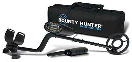 The Bounty Hunter Quick Draw II Metal Detector for Adults, Easy-to-use, and Designed for efficient Detection of Coins, relics, and Other Treasures, Making it Ideal for All Types of Treasure Hunting.