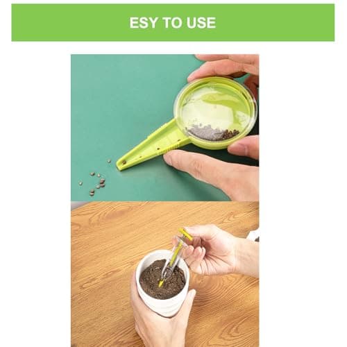 8 Pack Sowing Seed Dispenser Seeder Sower Planter Set, Handheld Mini Seedlings Dibber and Widger Garden Hand Tool, Ideal Gardening Tools for Small Seeds of Flowers, Vegetables