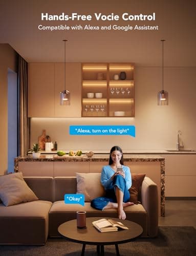 Govee Smart Light Bulbs, 1200 Lumens Dimmable BR30 Bulbs, RGBWW Color Changing Light Bulb, Flood Light Bulbs Work with Alexa, Google Assistant, WiFi & Bluetooth LED Bulbs, Music Sync, 2 Pack