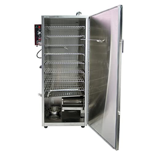HAKKA Upgraded Commercial Vertical Electric Smoke Oven for BBQ Grill Outdoor Indoor Home Cooking Pastrami, Sausage, Bacon, Smoked Chicken, Smoked Pork (DSH-S50B)