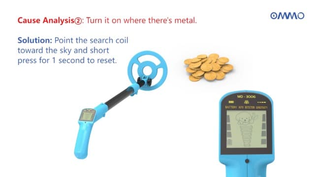 OMMO Metal Detector, Adjustable 27.5”-37.8” Metal Detector for Kids with Intuitive LCD Display, Lightweight Kids Metal Detectors with 6” Search Coil for Exploration Outdoor
