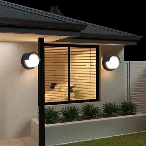 Outdoor Wall Lights 1800 Lumen Porch Light Wall Mount 3000K Modern Exterior Lighting Fixtures Sconces for House Outside 4 Pack(Warm)