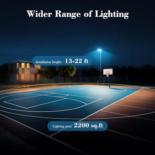 6000W Solar Street Lights Outdoor - 6500K Solar Lights Outdoor Waterproof Dusk to Dawn, High Brightness Street Lights Solar Powered with Remote Control for Yard, Parking lot and Garage