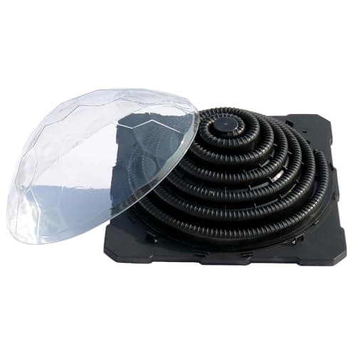 VINGLI Solar Pool Heater Above Ground Domed Solar Powered Swimming Pool Heater Contour Pool Heating Coil (1 Pack)