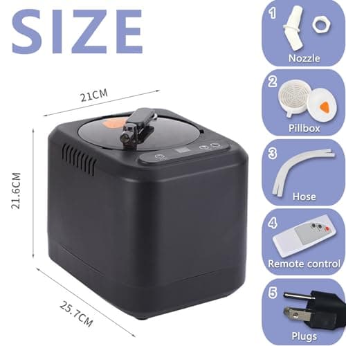 3 L Large Capacity Portable Sauna Steamer, Spa Machine,1200 w Steam Generator,Home Sauna Steamer Pot with Remote Control, 9 Temperature Levels, Home Spa Sauna Accessories