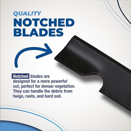 Stens New Notched Air-Lift Blade 355-229 Compatible with Exmark Metro, Turf Tracer and Vantage, Serial No. 510,000 and Higher, Requires 3 for 48' Deck 103-6381, 103-6381-S, 103-6391, 103-6391-S