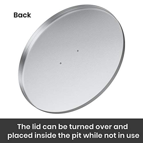 Stanbroil 28" Stainless Steel Fire Pit Cover Fits 25" Inch Round Drop-in Fire Pit Pan and 24" Round Flat Fire Pit Pan