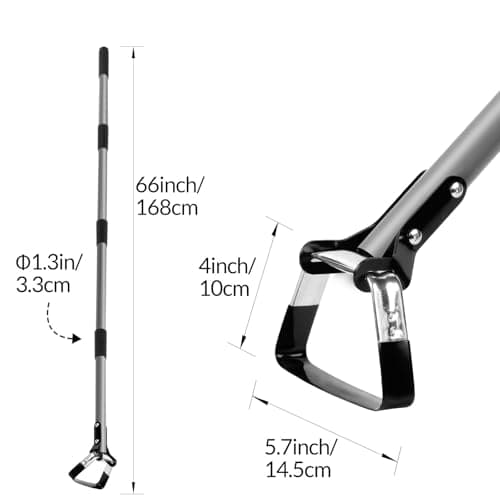 Walensee Action Hoe for Weeding Stirrup Hoe Tools for Garden Hula-Ho with Adjustable 36-66 Inch Scuffle Loop Hoe Gardening Weeder Cultivator Durable Handle Weeding Rake with Cushioned Grip