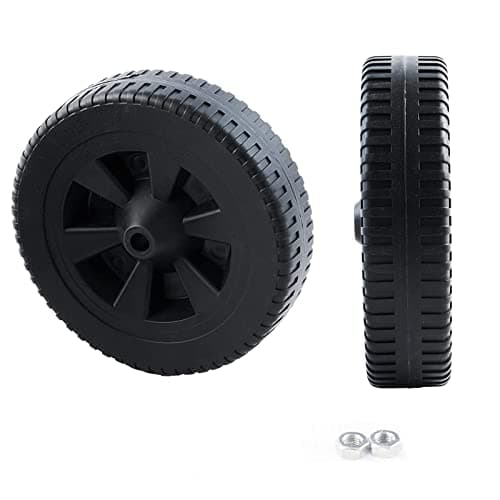 7 Inch 70-05-104 DGF493BNP DGH474CRP Wheels Replacement Parts for Dyna Glo Grill Wheels DGF510SBP DGH450CRP DGH450CRP-D DGH450CRP-D DGB494SPB Plastic Black Gas Grill Wheel Replacement 2 pcs