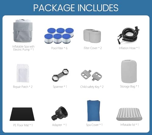 82" Inflatable Hot Tub with 130 Bubble Jets, Rattan Portable Outdoor Spa for 4-6 Adults, Smart Heating up to 104°F, Build in FastFill System, 6 Replaceable Filters (Round Laminated PVC)