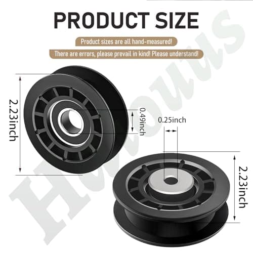 587973001 587969201 Idler Pulley Assembly Compatible With Husqvarna Craftsman Walk-Behind Lawn Mowers, for Lawn Mower Decks Idler Pulley HU725AWD/BBC, HU725AWDHQ, LC221RH Replaces Previous 581904001