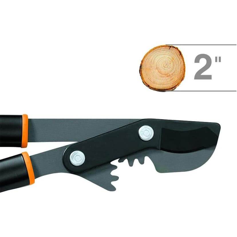 Fiskars 32-Inch PowerGear Loppers for Tree Trimming, Heavy-Duty, Sharp Bypass Steel Blade Tree Branch Cutter up to 2-Inch Diameter Cut Capacity, Hand Loppers