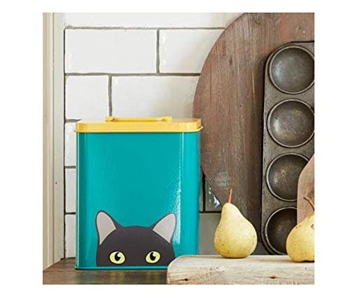 Burgon & Ball Creaturewares Doris Cat GCR/CAT Tin Pet Food Storage, 16.5 cm x 11 cm x 20 cm Size