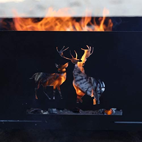 Portable Plug Fire Pit, 15.8 Inch Collapsible Firepits for Outside Wood Burning, Folding Outdoor Indoor Accessories for BBQ Camping Travel or Picnic, Foldable Fire Pits Bonfire of Backyard Patio