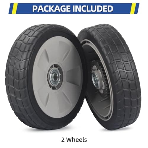 42710-VE2-M02ZE Rear Wheels, 8 Inch Wheels Fit for HRR216 HRS216 HRT216 Honda Walk-behind Lawn Mower, Pack of 2