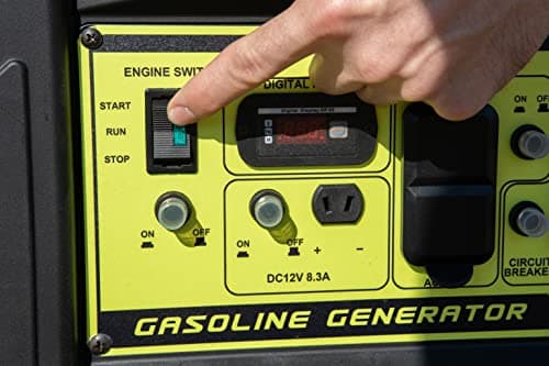 12000 Watt Gasoline Powered Portable Generator, Recoil/Electric Start, 12V-8.3A Charging Outlets, Home Back Up & RV Ready, 49 State Approved