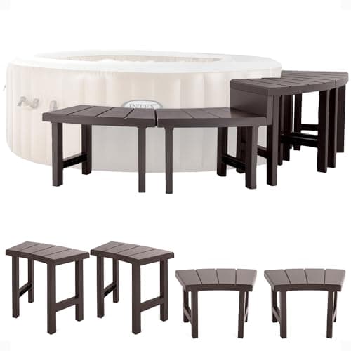 Intex 2 Medium PureSpa Benches, Compatible with Above Ground 4 Person Spas (Accessory Only)