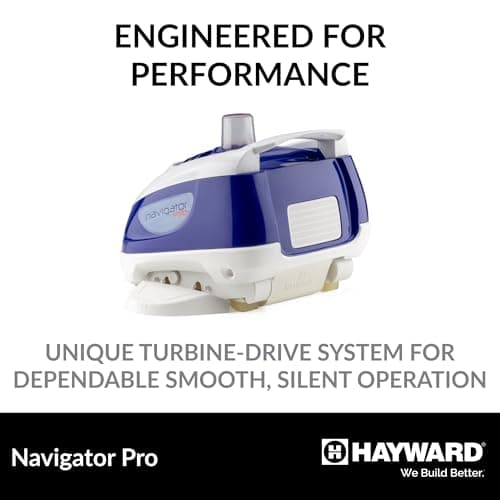 Hayward W3925ADC Navigator Pro Suction Pool Cleaner for In-Ground Gunite Pools up to 20 x 40 ft. (Automatic Pool Vacuum)