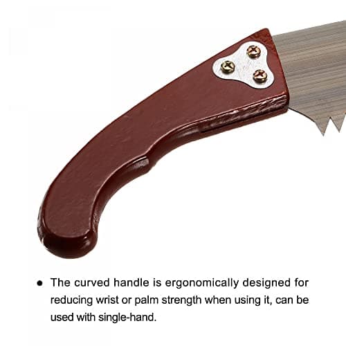 uxcell 24 Inch Pruning Saws, Straight Blade Hand Saw Wood Handle for Camping Garden Wood Tree Branches Trimming