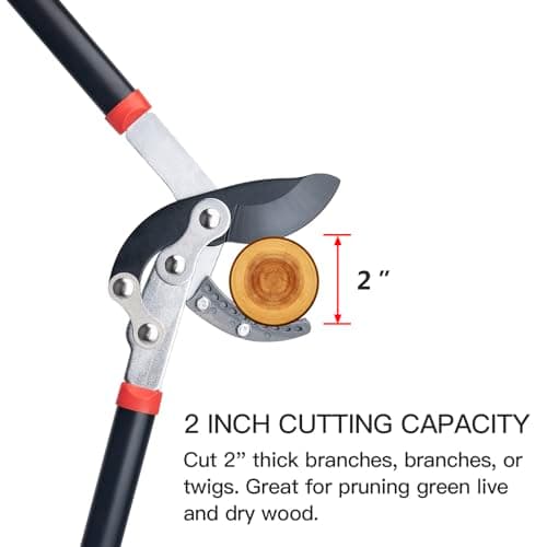 Loppers for Tree Trimming Heavy Duty 30 Inch Tree Branch Cutter Tree Trimmer With Compound Action Anvil Lopper With 2 Inch Cutting Capacity (1pcs)