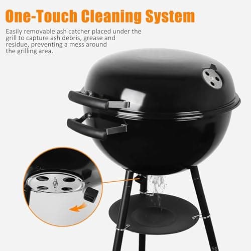 CUKOR 2 in 1 Electric Barbecue Grill，Electric & Charcoal Grill BBQ Grill Indoor Outdoor, Non-stick Porcelain-Enameled Lid and Wheels