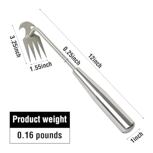 FR Weeding Artifact - Manual Weeder, 4 - Tooth Manganese Steel Weeder, Suitable for Weeds in Gardens, Yards and Farms Easy ! Quick ! Labor - Saving !