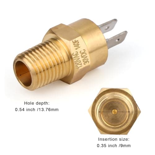 Automatic Gas Shutoff Switch for Pentair, 42002-0025S High Limit Switch Brass Pool Heater Switch Accessories for Pool & Spa Electrical Heater