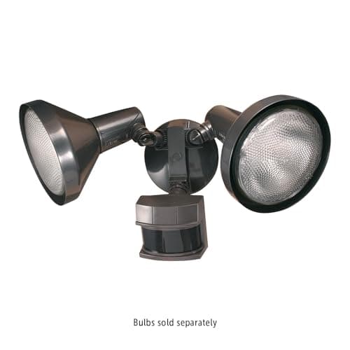 Globe Electric 17000140 180-Degree 240 W Twin Head Black Hardwired Motion Sensor Security Flood Light with MotionBright