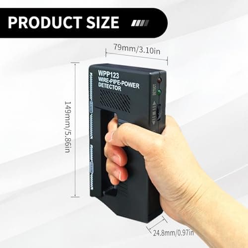 WPP123 Multi-Function Wall Scanner Detector for Metal, Pipes & Wires | Adjustable Sensitivity & Audible Alerts | Precision Detection Tool for Home Improvement