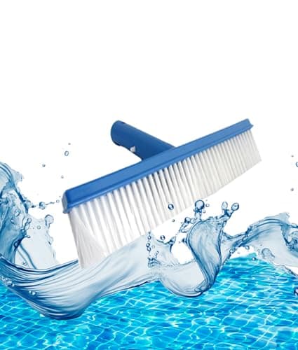 FibroPool Above Ground Swimming Pool Maintenance Kit - Telescoping Pole, Leaf Rake, Vacuum, Brush, Floating Chlorinator, Leaf Net and Test Strips