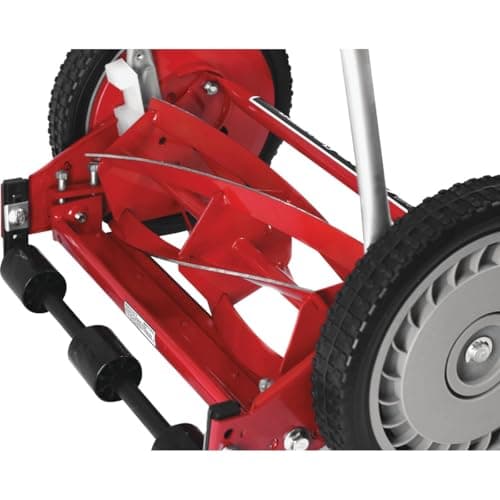 Great States 304-14 14-Inch 5-Blade Push Reel Lawn Mower, Red
