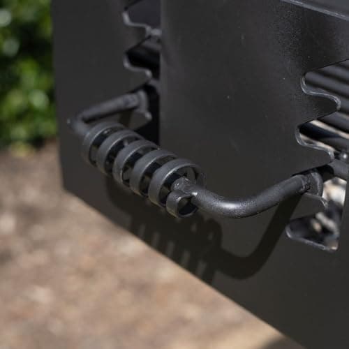 Ash & Ember Park-Style Grill, 384 Sq. In Jumbo Charcoal Grill, Single Post Outdoor Cooking Backyard BBQ, Camp Grilling Barbecues