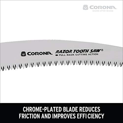 Corona Tools 10-Inch RazorTOOTH Folding Pruning Designed for Single Use | Curved Blade Hand Saw | Cuts Branches Up to 6" in Diameter | RS16150, Red