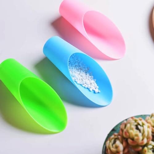 9PCS Bonsai Soil Scoop Plastic Succulent Soil Scoop Indoor Plants Little Small Potting Shovel Bucket Shovel for Garden Planting