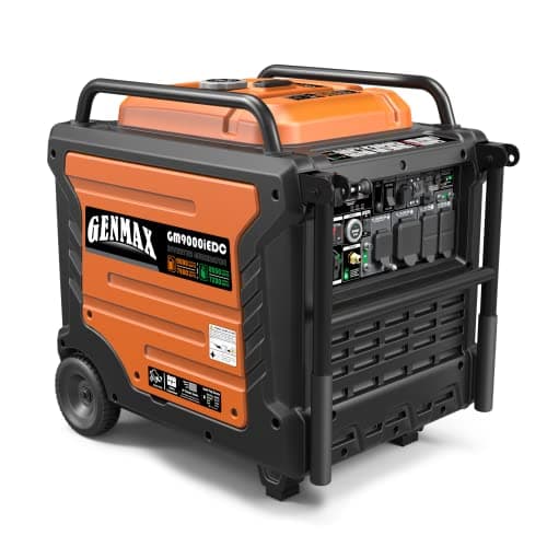 GENMAX Portable Generator, 9000W Super QuietDual Fuel Portable Engine with Parallel Capability, Remote/Electric Start, Ideal for Home backup power.EPA &CARB Compliant (GM9000iEDC)