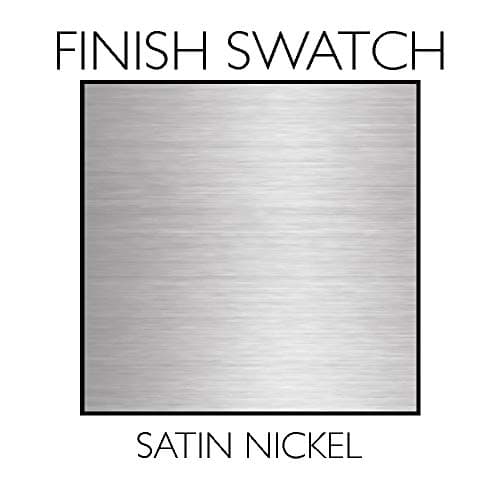 Design House 504977 The Village Traditional 1-Light Indoor Dimmable Wall Sconce with Frosted Flute Glass and Twist On/Off Switch for Bathroom Bedroom Hallway, Satin Nickel