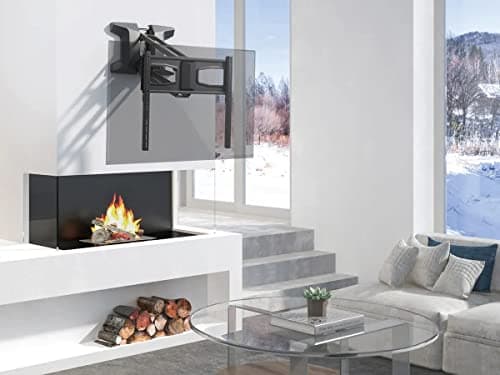 Monoprice Premium Pull-Down Above Fireplace TV Wall Mount Motorized Electric for 37" to 80" TVs up to 77lbs, Max VESA 600x400
